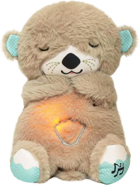 Breathing Teddy Bear with Soothing Music — Calming Comfort Plush Toy
